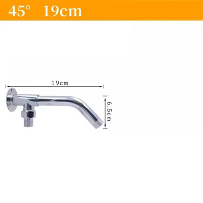 19–52 cm dušo galvutės prailginimo rankena, montuojama ant sienos