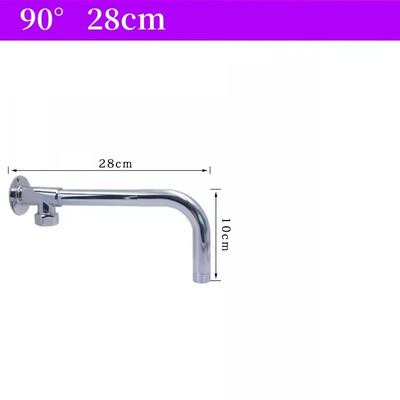 19–52 cm dušo galvutės prailginimo rankena, montuojama ant sienos