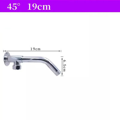 19–52 cm dušo galvutės prailginimo rankena, montuojama ant sienos