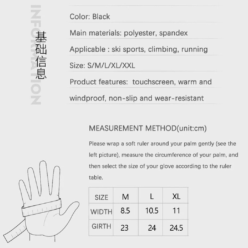 Mănuși de iarnă impermeabile pentru femei Ecran tactil Rezistent la vânt Sport Pescuit Conducere Motocicletă Schi Anti-alunecare Mănuși calde Ciclism Bărbați