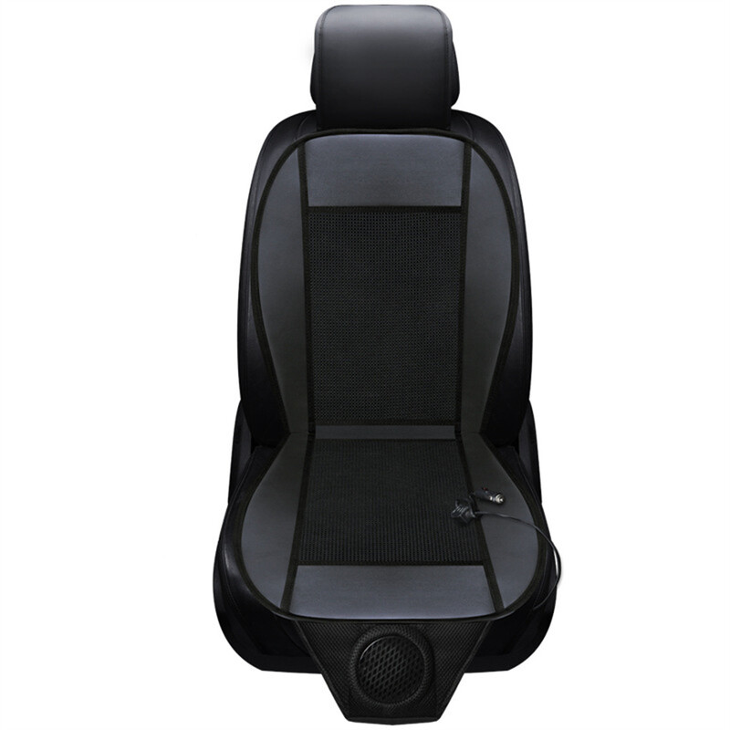 Pernă de răcire cu aer pentru scaunul auto de vară Huse pentru scaune cu ventilație răcoroasă pentru scaune automate Pad de răcire pentru scaune cu controler pentru brichetă