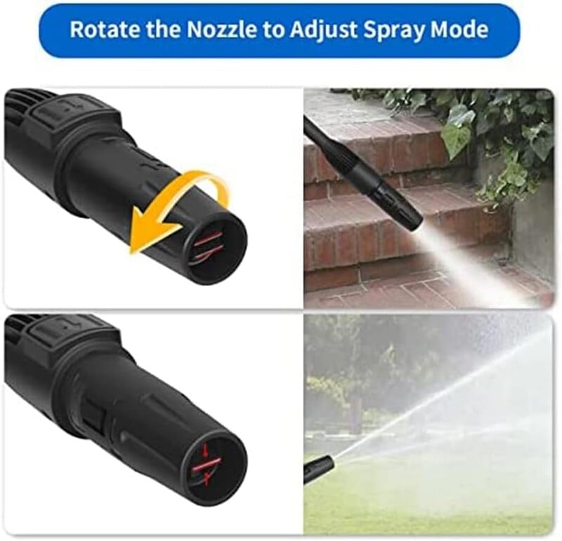 Nagynyomású szórófej változó fúvókával és turbó fúvókával Karcher K2-K7 K sorozatú nagynyomású mosótartozékokhoz