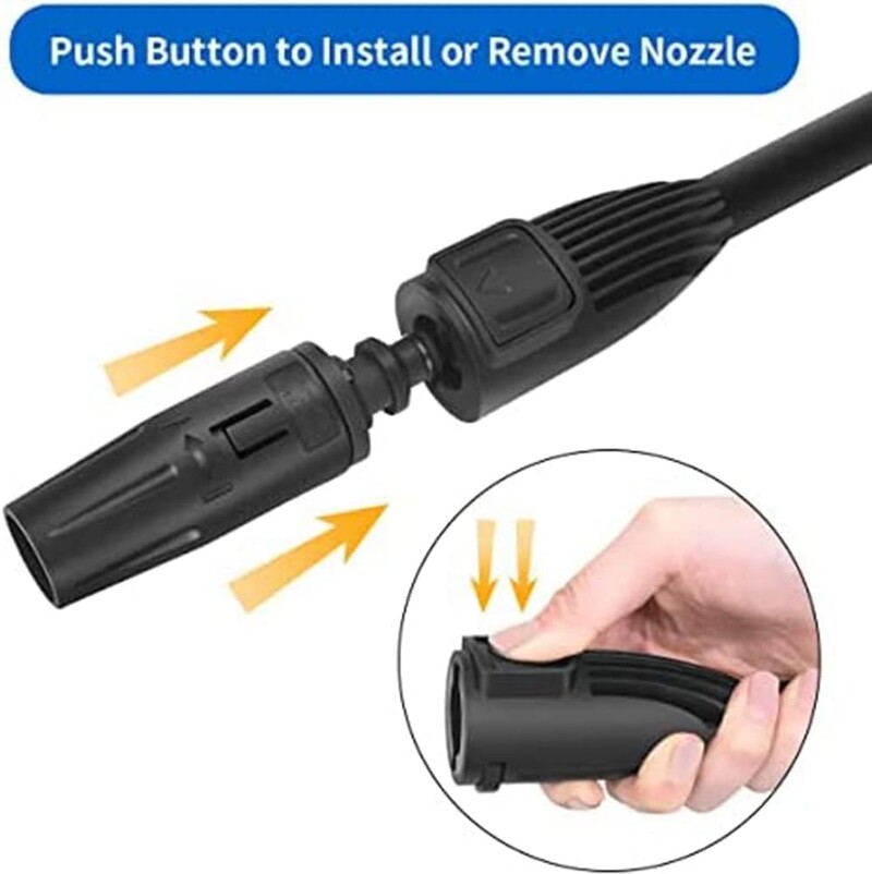 Nagynyomású szórófej változó fúvókával és turbó fúvókával Karcher K2-K7 K sorozatú nagynyomású mosótartozékokhoz