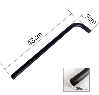 1vnt prie sienos montuojama dušo rankena nerūdijančio plieno medžiaga, chromuota vonios kambario dušo aparatūros priedai