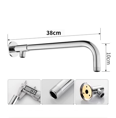 1vnt prie sienos montuojama dušo rankena nerūdijančio plieno medžiaga, chromuota vonios kambario dušo aparatūros priedai