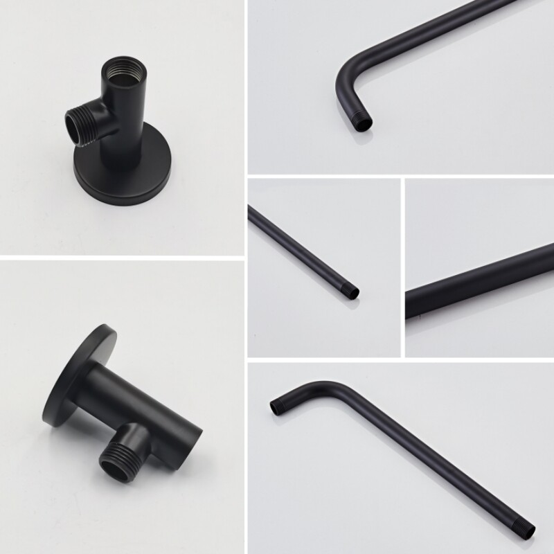 1vnt prie sienos montuojama dušo rankena nerūdijančio plieno medžiaga, chromuota vonios kambario dušo aparatūros priedai