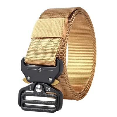 Férfi öv, vászon taktikai munkaruha alkalmi kültéri katonai edzőnadrág öv, ideális választás ajándéknak