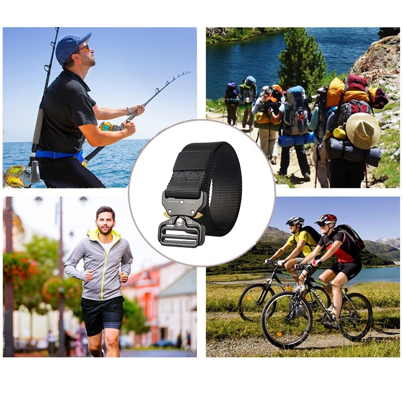 Férfi öv, vászon taktikai munkaruha alkalmi kültéri katonai edzőnadrág öv, ideális választás ajándéknak