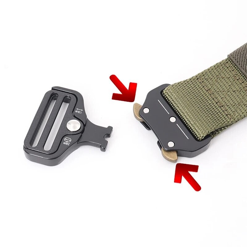 Férfi öv, vászon taktikai munkaruha alkalmi kültéri katonai edzőnadrág öv, ideális választás ajándéknak