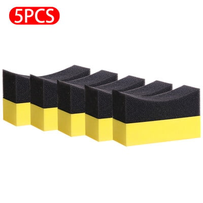 5/10 ks Sada čistiacich špongií na auto na umývanie pneumatík, utieranie vody, sacia špongia, podložka, vosk, leštenie pneumatík, nástroje