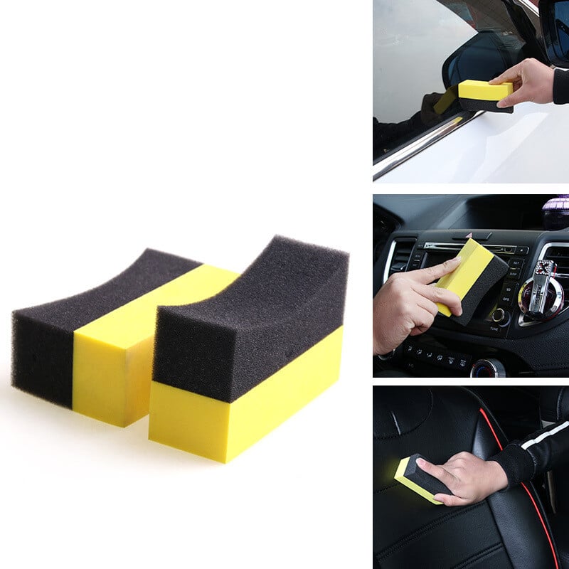 5/10 ks Sada čistiacich špongií na auto na umývanie pneumatík, utieranie vody, sacia špongia, podložka, vosk, leštenie pneumatík, nástroje