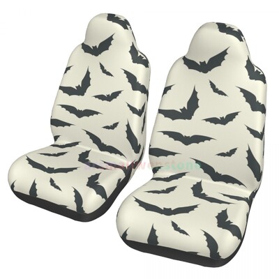 Šišmiši Navlaka za autosjedalicu 2PCS Navlaka za prednju autosjedalicu Sjedalo Zaštitna navlaka protiv obraštanja Slatki dodaci za automobil