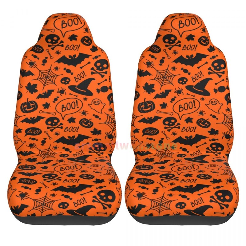 Šišmiši Navlaka za autosjedalicu 2PCS Navlaka za prednju autosjedalicu Sjedalo Zaštitna navlaka protiv obraštanja Slatki dodaci za automobil