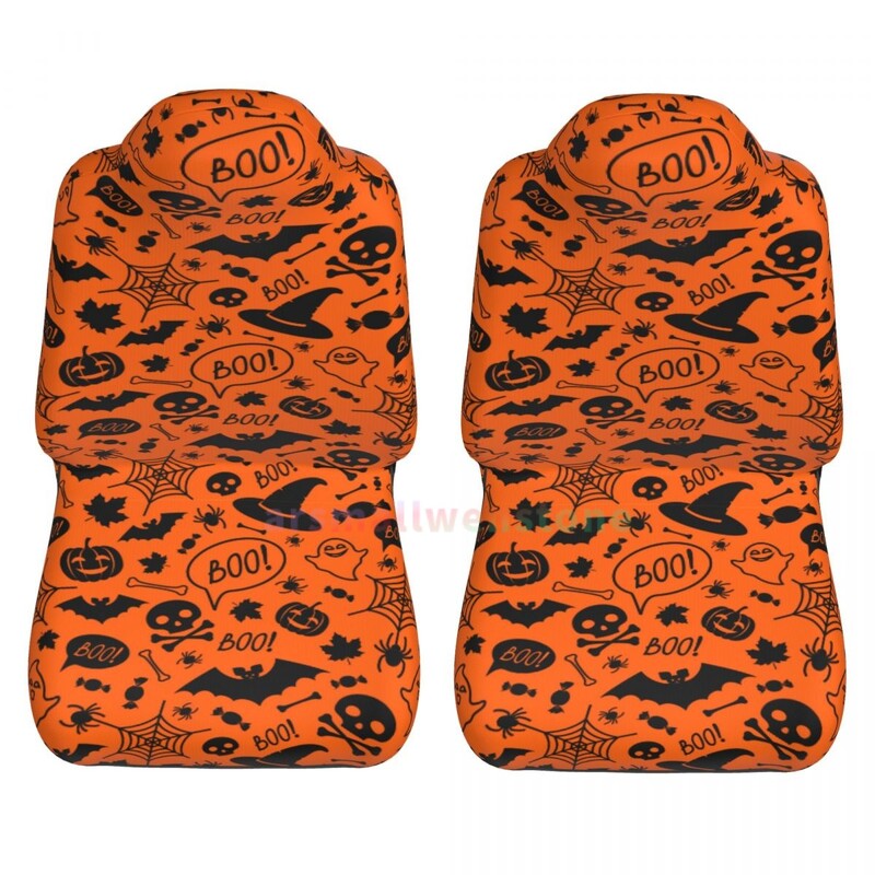 Šišmiši Navlaka za autosjedalicu 2PCS Navlaka za prednju autosjedalicu Sjedalo Zaštitna navlaka protiv obraštanja Slatki dodaci za automobil