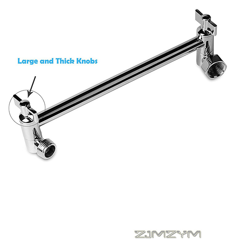 Dušipealne pihusti pikendusvarras roostevabast terasest reguleeritav vasest dušipea pikendusvars küünarnukk dušiõla tugi