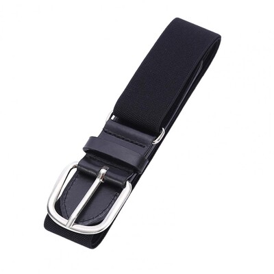 Ελαστική αθλητική ζώνη νεανική ζώνη μπέιζμπολ σόφτμπολ με ρυθμιζόμενο μήκος πόρπη από ελαστικό κράμα μονόχρωμη απομίμηση για αγόρια