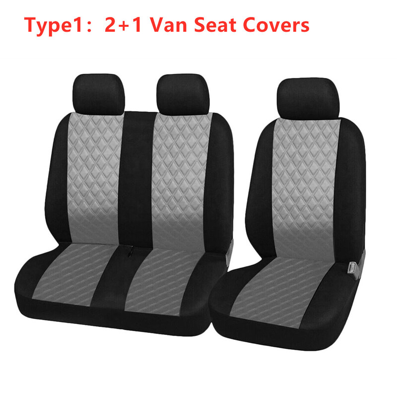 2+1 Huse Scaun Husa Scaun Auto pentru Transporter pentru Camion Ford Transit Van pentru Renault pentru Peugeot pentru Opel Vivaro