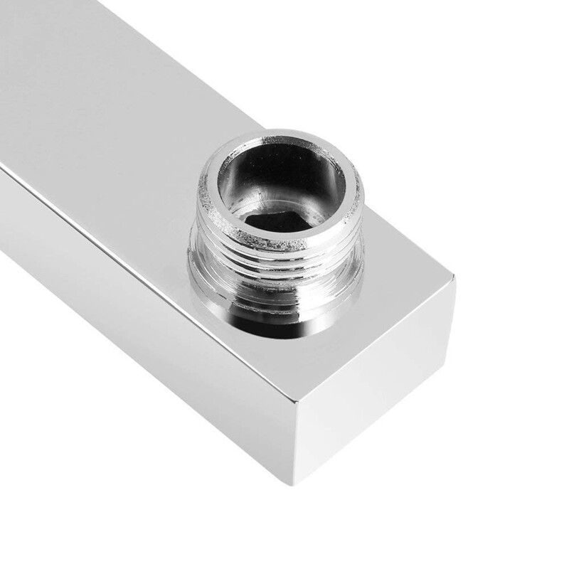 Reklama! 40 cm Kvadratinė dušo svirties pailginimo svirties sieninė laikiklis lietaus dušo galvutei dušo strypo lietaus dušo galvutės rankena chromas