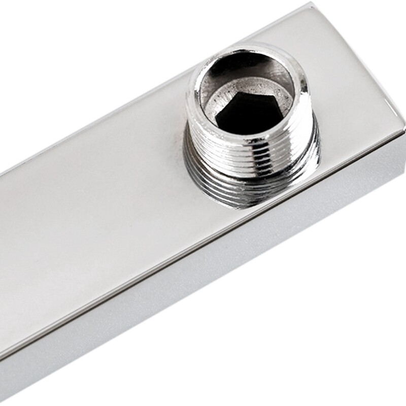 Reklama! 40 cm Kvadratinė dušo svirties pailginimo svirties sieninė laikiklis lietaus dušo galvutei dušo strypo lietaus dušo galvutės rankena chromas