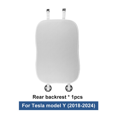 Jégselyem autóüléspárna Tesla Y 2020-2023 2024-es modellhez 2024-es szőnyegek légáteresztő minden évszakban, háttámla párnavédő huzat kiegészítők