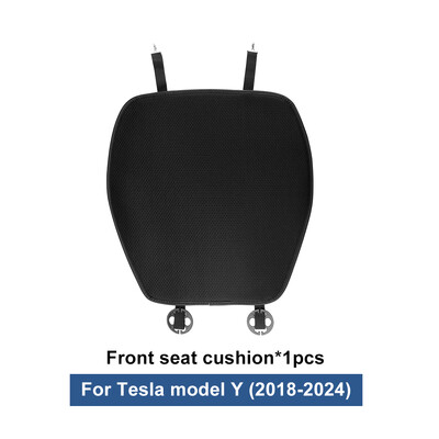 Jégselyem autóüléspárna Tesla Y 2020-2023 2024-es modellhez 2024-es szőnyegek légáteresztő minden évszakban, háttámla párnavédő huzat kiegészítők