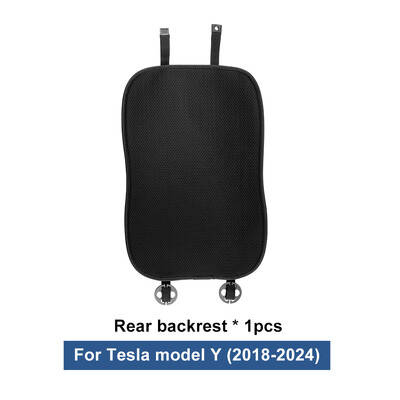 Jégselyem autóüléspárna Tesla Y 2020-2023 2024-es modellhez 2024-es szőnyegek légáteresztő minden évszakban, háttámla párnavédő huzat kiegészítők