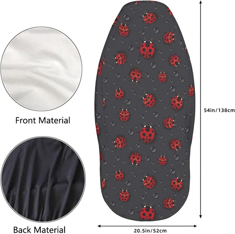 Ladybugs kišna navlaka za autosjedalicu Set od 2 komada Štitnik za prednje sjedalo vozila Auto Interior Accessories Protectors Navlake za automobilske prostirke Univerzalne