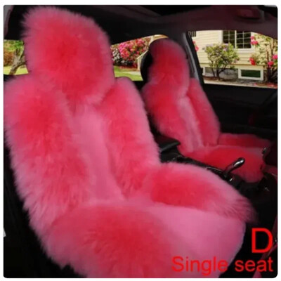 Univerzális autó téli gyapjú meleg első üléshuzat Luxus Kiváló minőségű ausztrál szőrme üléspárna autó belső kiegészítők