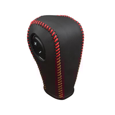 Personalizați potrivirea pentru vechiul Ford Edge din piele naturală cusut manual Fibră de carbon Capac schimbător de viteze Capac frână de mână