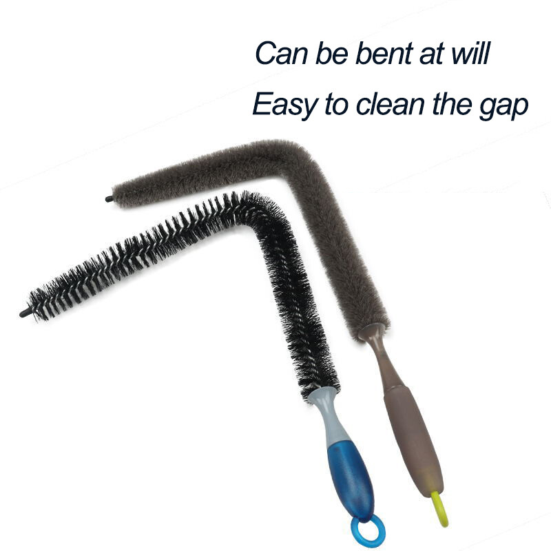 Autómosó hosszú nyelű kefe Többfunkciós motortisztító kefe Hajlítható kerékkefe autótisztító eszközökhöz Autórészletezés