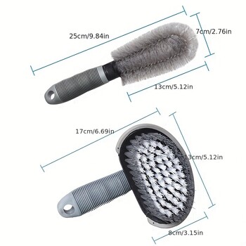 Auto Tire Rim Brush Wheel Hub Cleaning Brushes Car Detailing Cleaning Accessories Εργαλείο αυτόματου πλυσίματος ελαστικών