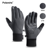 Winter Plus Velvet Gloves Férfi Női Touch Hideg Vízálló Motorkerékpáros Kesztyűk Férfi Szabadtéri Sportok Meleg Futás Síkesztyű