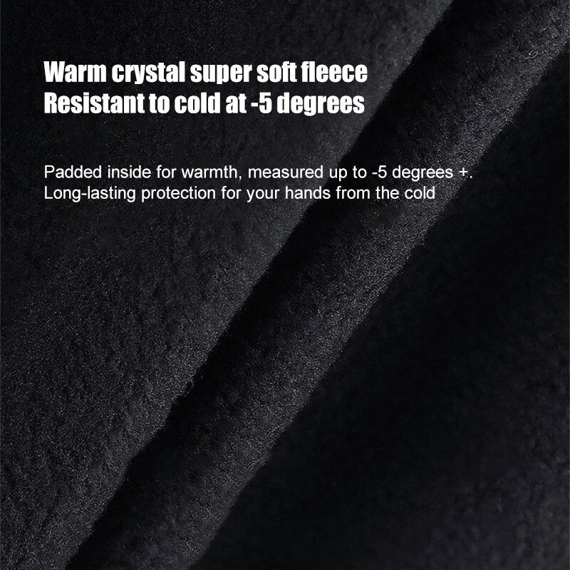 Winter Plus Velvet Gloves Férfi Női Touch Hideg Vízálló Motorkerékpáros Kesztyűk Férfi Szabadtéri Sportok Meleg Futás Síkesztyű