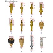 Adaptor metalic Duză de spumă Generator de spumă Pistol de spumă Mașină de spălat cu înaltă presiune Spumă de săpun pentru Nilfisk Karcher Huter Elitech Lavor