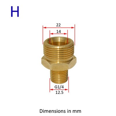 Adaptor metalic Duză de spumă Generator de spumă Pistol de spumă Mașină de spălat cu înaltă presiune Spumă de săpun pentru Nilfisk Karcher Huter Elitech Lavor