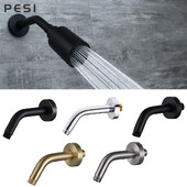 G1/2 žalvarinė dušo svirtis, apvali dušo galvutės prailginimo vamzdžio svirties laikiklis, skirtas vonios kambariui prie sienos montuojamas vonios kambario techninės įrangos priedai