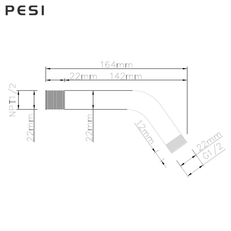 G1/2 žalvarinė dušo svirtis, apvali dušo galvutės prailginimo vamzdžio svirties laikiklis, skirtas vonios kambariui prie sienos montuojamas vonios kambario techninės įrangos priedai