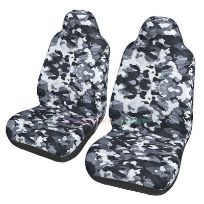 Camouflage autósülés huzat 2 DB első autós üléshuzat Ülés lerakódásgátló védőhuzat Aranyos autós kiegészítők