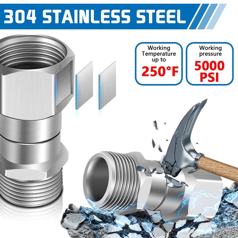 Slėgio plovimo pasukamasis M22 14 mm 360 laipsnių nesulenkimas be sukimosi jungtis, apsauganti nuo sukimosi M22, pistoleto žarna