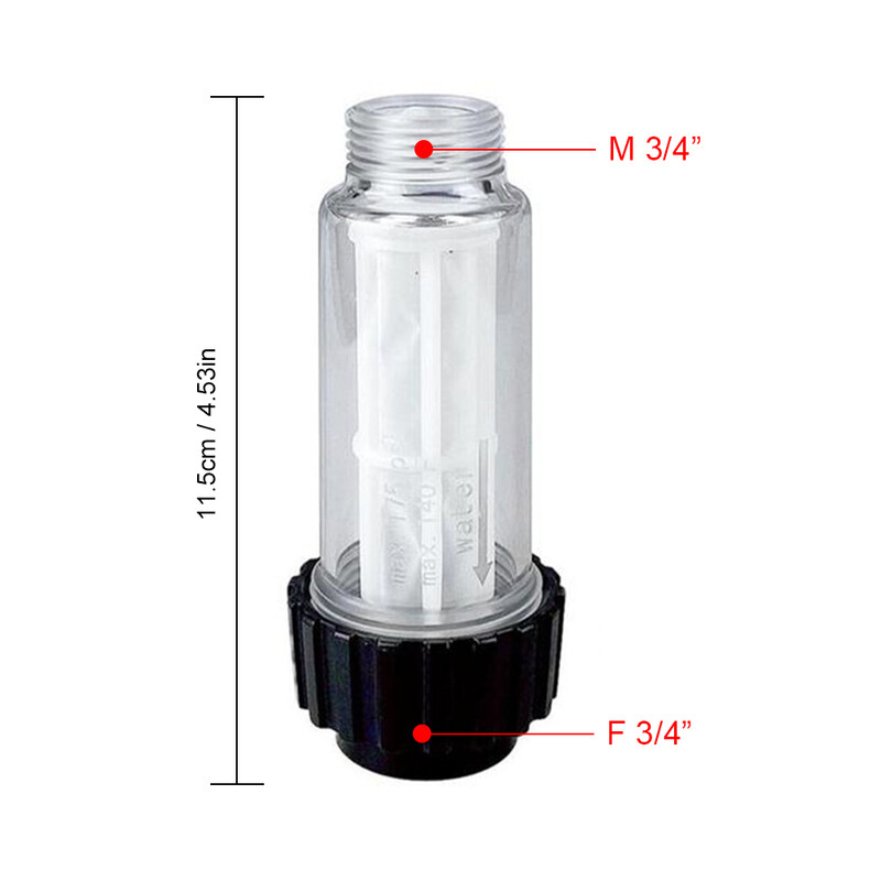 Vysokotlakový vodný filter pre Kärcher K2 K3 K4 K5 K6 K7 G3/4'' 175psi vodné filtre do auta tlakový čistič