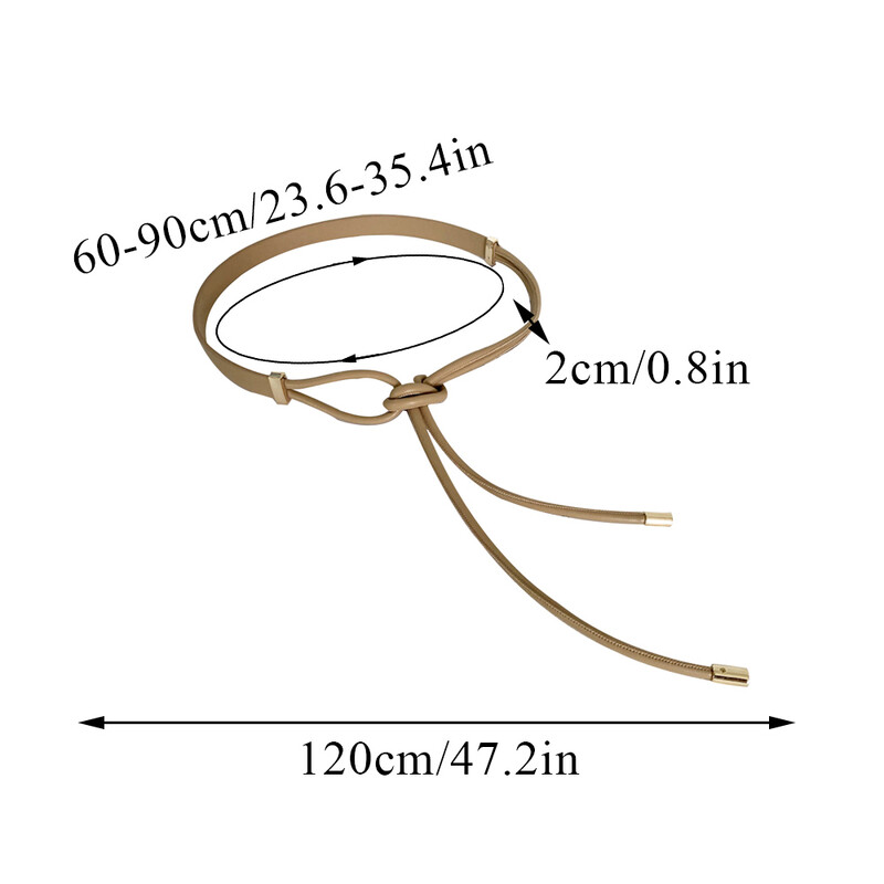 Sieviešu ādas šaura josta kleitai Regulējama plāna jostasvietas kleitas josta ar vintage zelta sprādzi mākslīgās ādas jostas siksnu