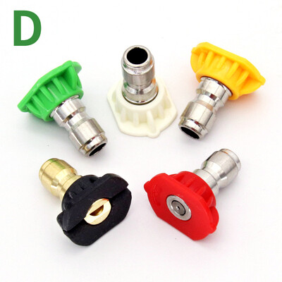 Aukšto slėgio plovimo mašinos priedai Automobilių plovimo pistoletas Penkių spalvų purkštukas slėginis pistoletas, prailgintas 1/4 lenkimo strypo Karcher adapteris