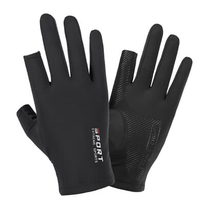 Cyklistické rukavice Ice Silk s polprstmi pre mužov a ženy, outdoorové športy, fitness, šoférovanie, rybolov, vysoko elastické a pohodlné, opaľovacie krémy