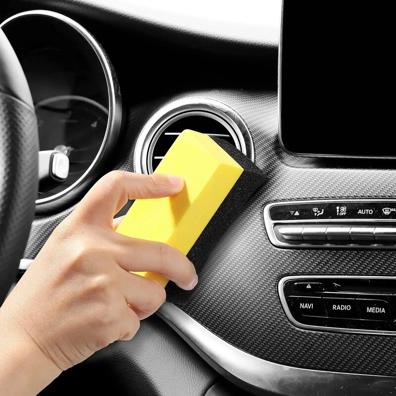 10 ks Sada čistiacich špongií na auto na umývanie pneumatík, utieranie vody, sacia špongia, podložka, vosk, leštenie pneumatík, kefy na nástroje