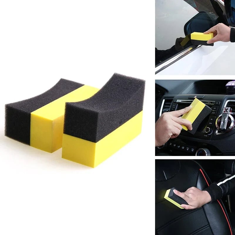 10 ks Sada čistiacich špongií na auto na umývanie pneumatík, utieranie vody, sacia špongia, podložka, vosk, leštenie pneumatík, kefy na nástroje