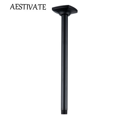 Nerūdijančio plieno dušo svirtis Sidabrinė juoda dengta sieninė dušo galvutės prailginimo vamzdis Vonios kambario priedai Maišytuvo keitimas