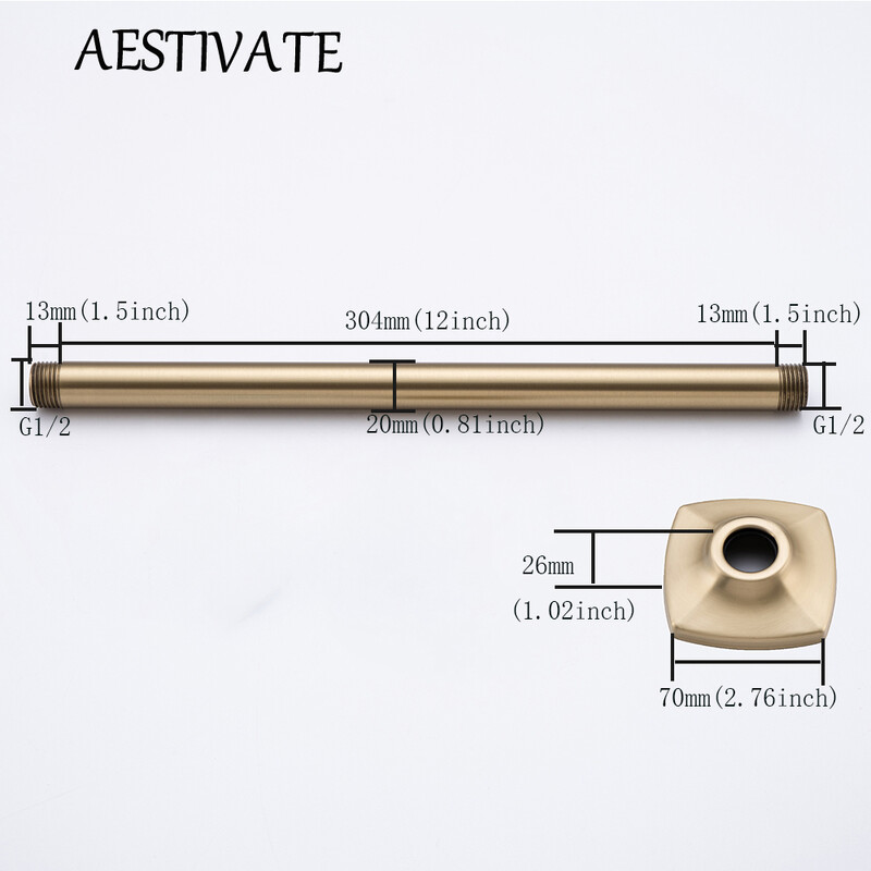 Nerūdijančio plieno dušo svirtis Sidabrinė juoda dengta sieninė dušo galvutės prailginimo vamzdis Vonios kambario priedai Maišytuvo keitimas
