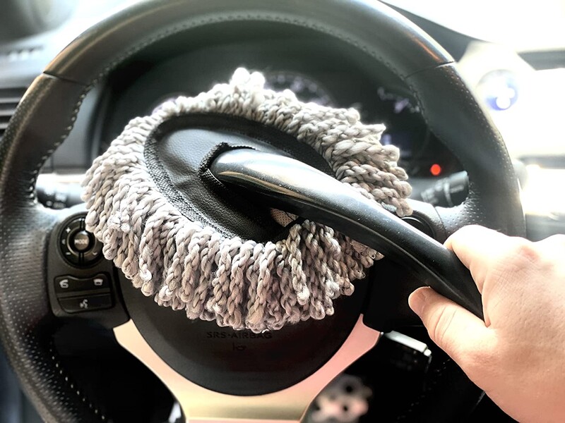 Instrument de curățare cu perie multifuncțională din microfibră auto pentru praf pentru interior și exterior, duster lavabil pentru mașină, casă, bucătărie