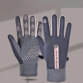 Mănuși de iarnă, femei bărbați, catifea, calde, cu ecran tactil, în aer liber, rezistente la frig, rezistente la vânt, ciclism, schi, mărime liberă