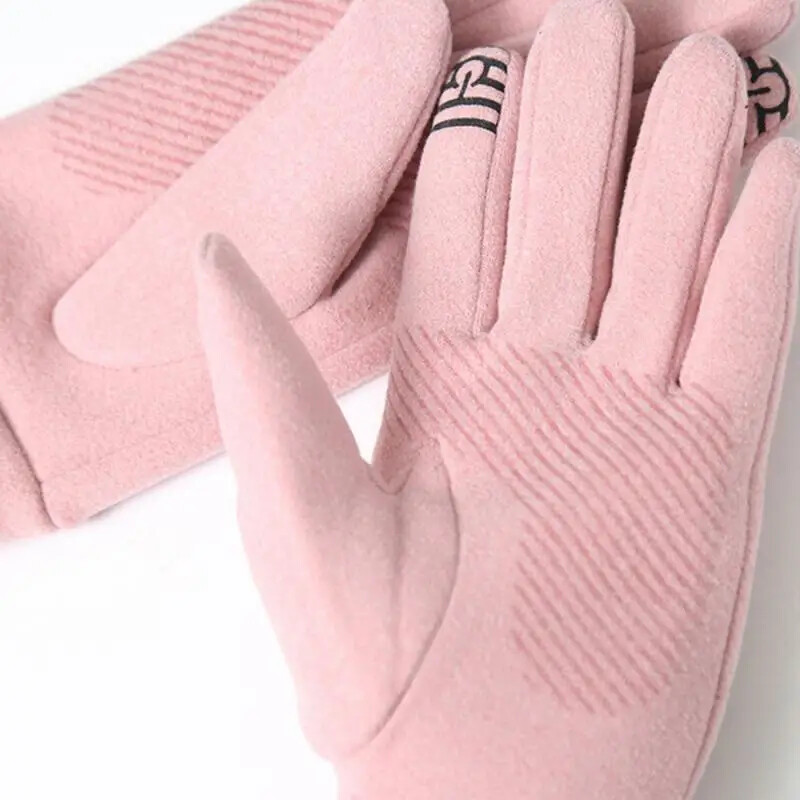 Mănuși de iarnă, femei bărbați, catifea, calde, cu ecran tactil, în aer liber, rezistente la frig, rezistente la vânt, ciclism, schi, mărime liberă